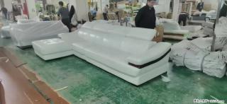 【大厂仿真皮沙发】实木框架，高回弹海绵45密度。全新包装，质量非常好，3.6米右贵妃 - 潮州28生活网 chaozhou.28life.com